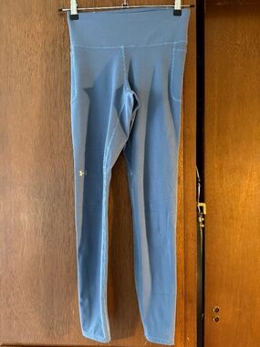Under Armour Pocket Leggings Sz M Blue Active Fitness hiking